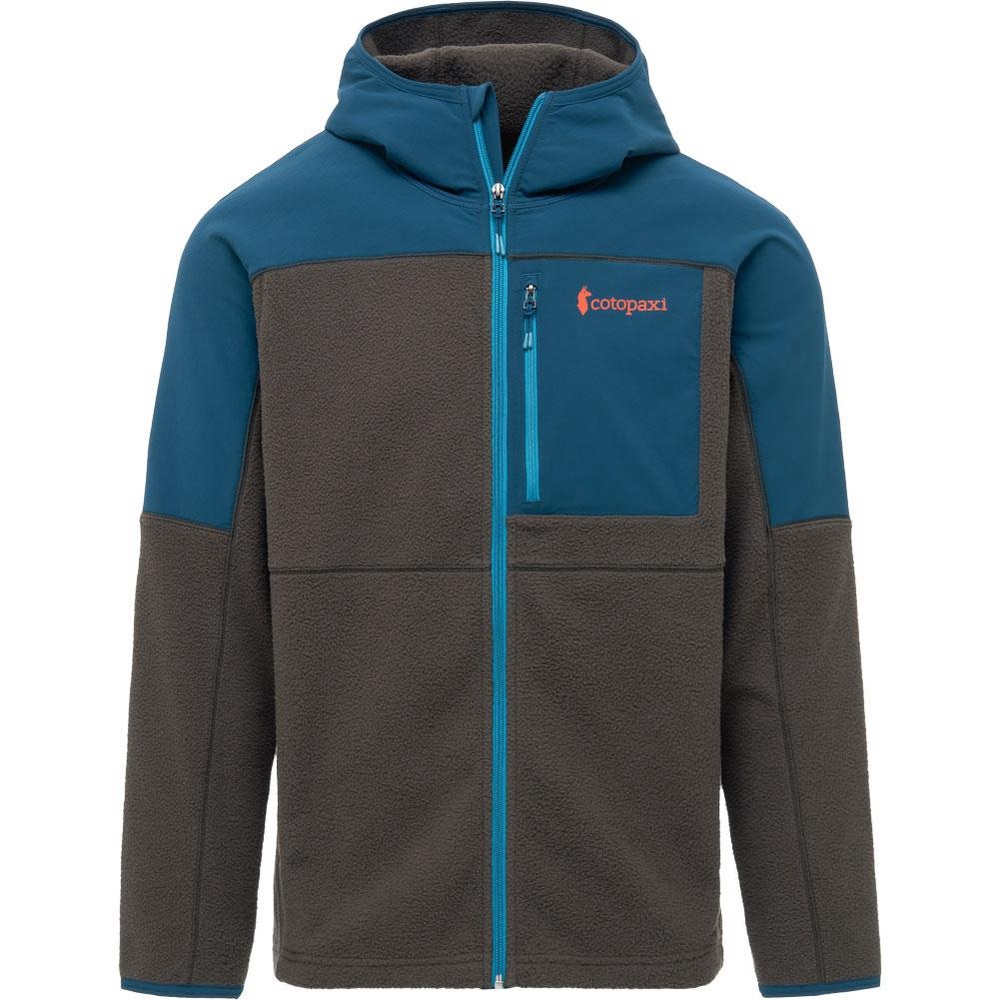 Cotopaxi Abrazo Hooded Full Zip Fleece Blue/Gray Jacket Size